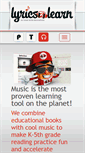 Mobile Screenshot of lyrics2learn.com