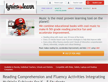 Tablet Screenshot of lyrics2learn.com
